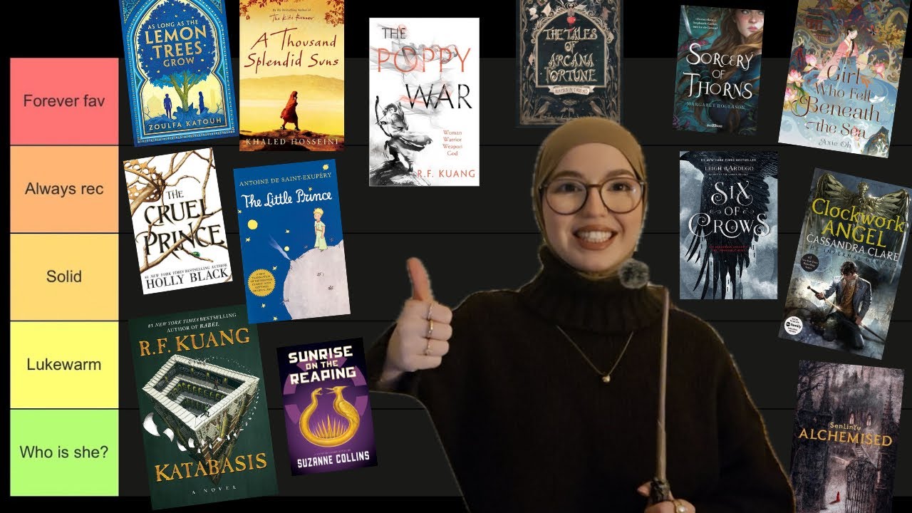 Tier ranking my all time favorite books 😀