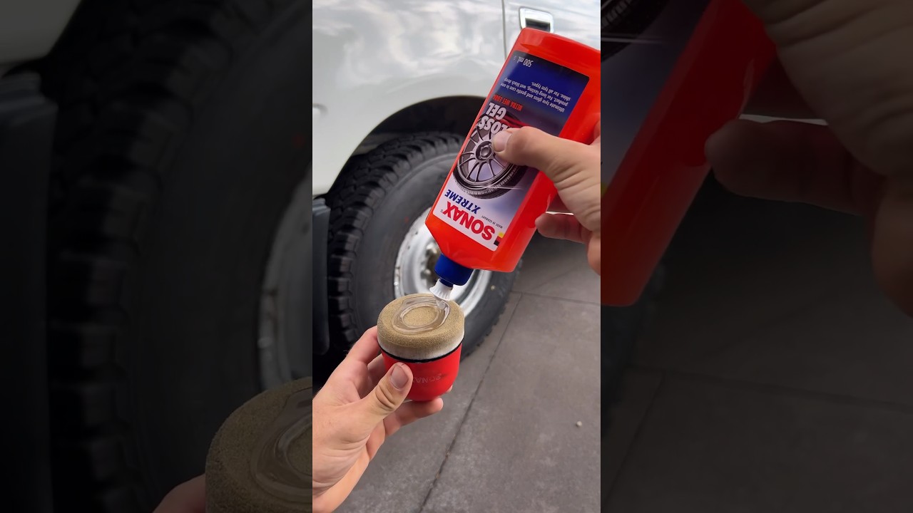 Get the ultimate tire shine with sonax xtreme tire gloss gel