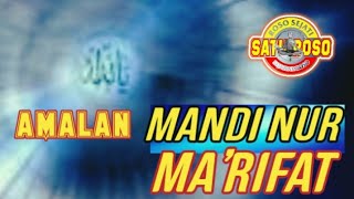 Amalan Mandi NUR MA'RIFAT