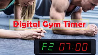 Information 1 inch Digital High Gym Timer / Fitness Timer / Interval Timer Stopwatch with Remote Update