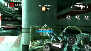 Dead trigger 2 minigun & rocket launcher level 57 gameplay take no damage iOS on hard TDU 50+