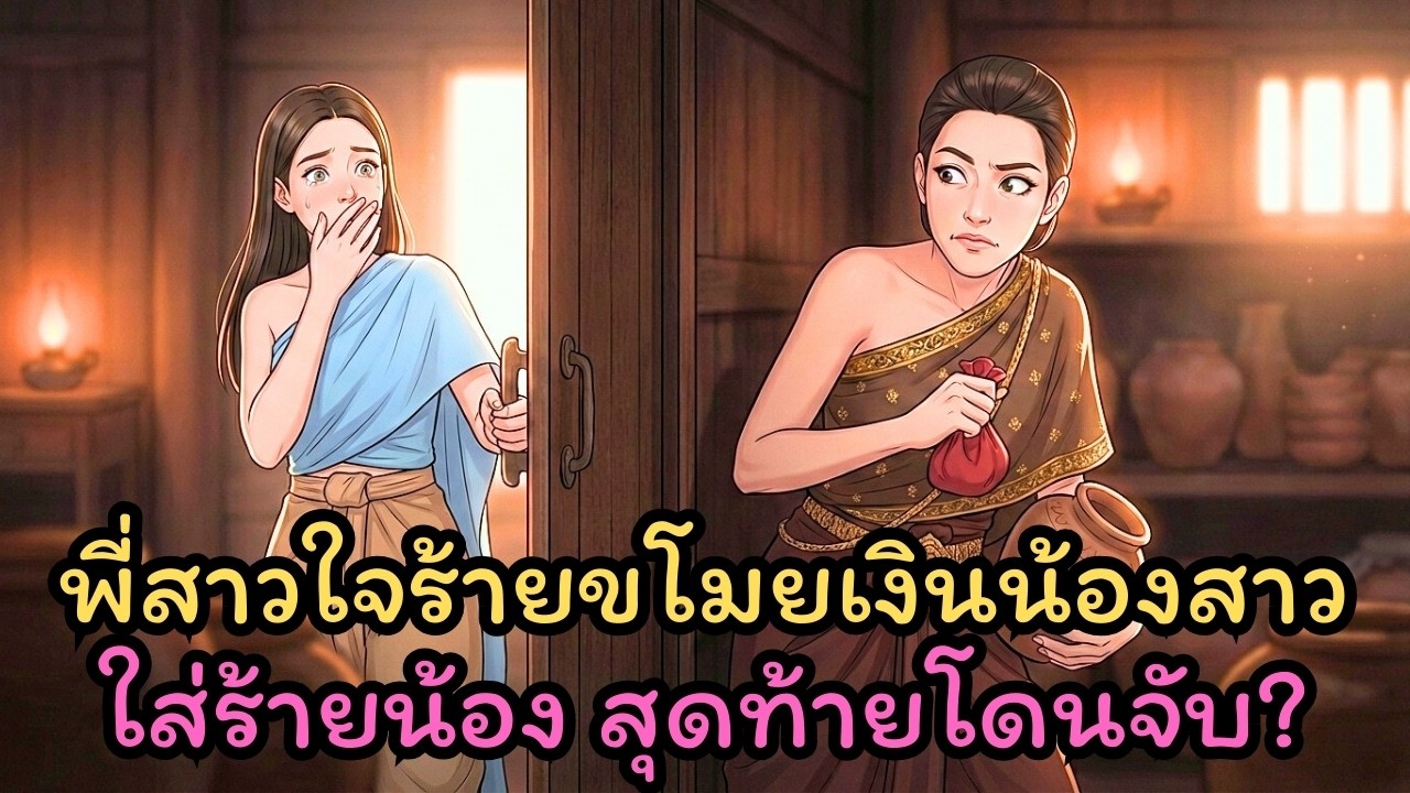พี่สาวใจเหี้ยมขโมยเงินน้องแล้วใส่ร้าย! เจอท่านเปาสั่งขังคุก