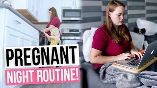 MY FAMILYS NIGHT ROUTINE! | Pregnant Edition