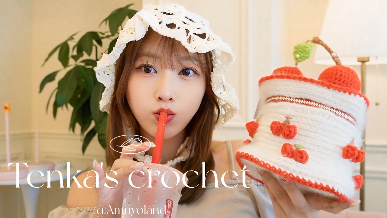 編んだものお披露目🐇🧶夏でも編み物たのしいねvlog📸