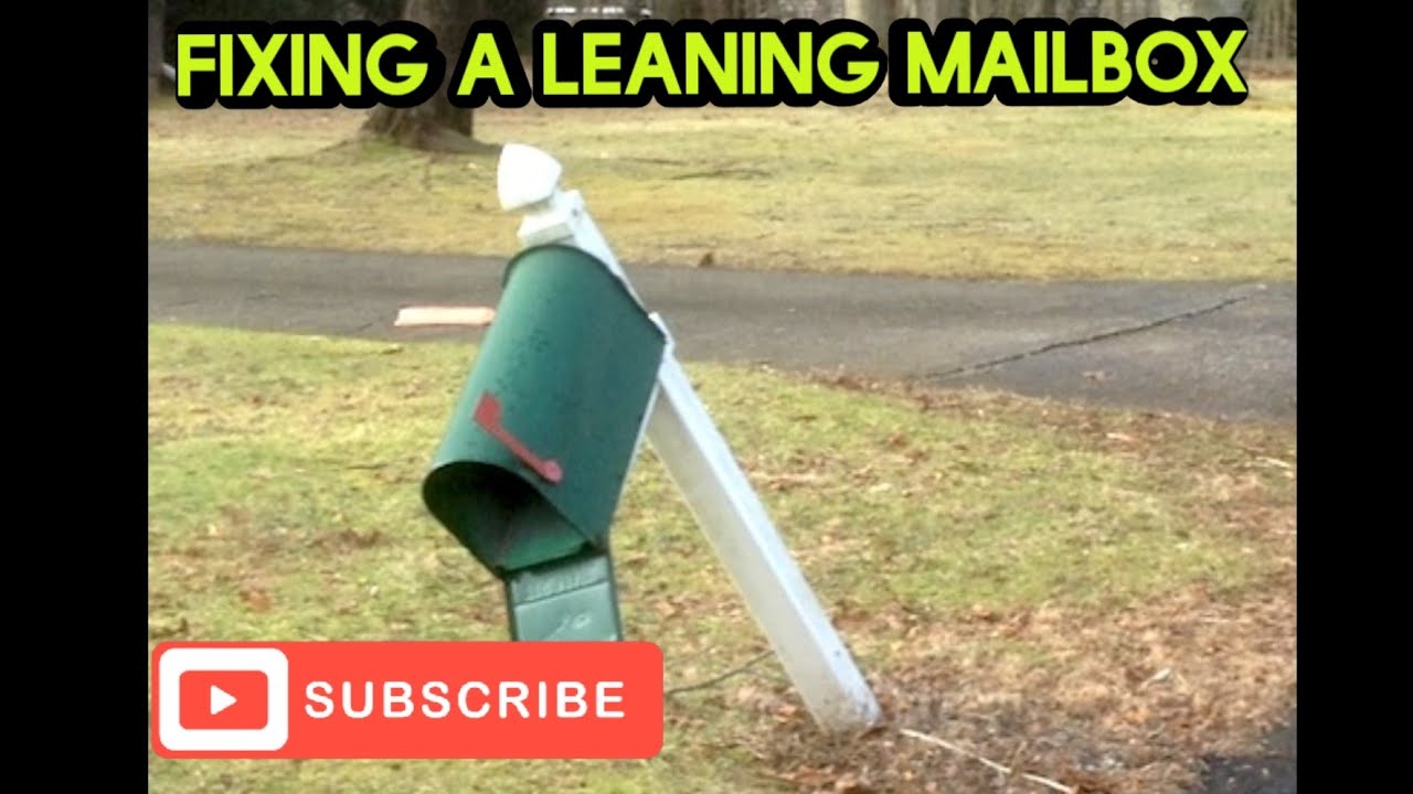 Fixing A Leaning Mailbox Fast And Easy Repair YouTube