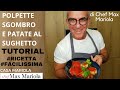 POLPETTE di SGOMBRO E PATATE AL SUGHETTO DI POMODORO COTTI IN PADELLA