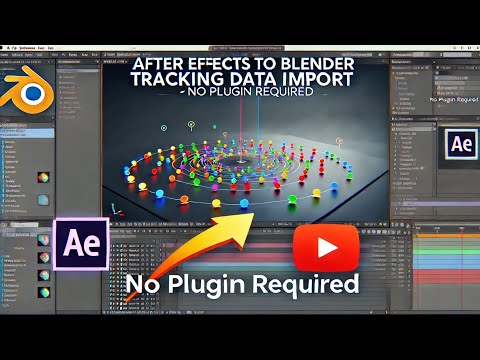 After Effects to Blender Tracking Data Import Tutorial | No Plugin Required