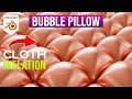 Creating Bubble Pillow or Balloon Cloth Inflation Simulations in Blender