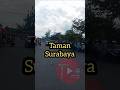 Suasana Taman Surabaya di Minggu Pagi