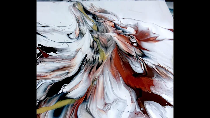 Acrylic Pouring WITHOUT A CUP - MUST SEE!!