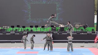 [4K] Taekwondo display by the Korean army 육군 태권도 공연  @2023 지상군 페스티벌