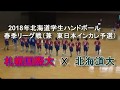 【ハンドボール】北海道学生ハンドボール春季リーグ　札幌国際大　Ｘ　北海道大