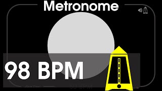 98 BPM Metronome - Allegretto - 1080p - TICK and FLASH, Digital, Beats per Minute