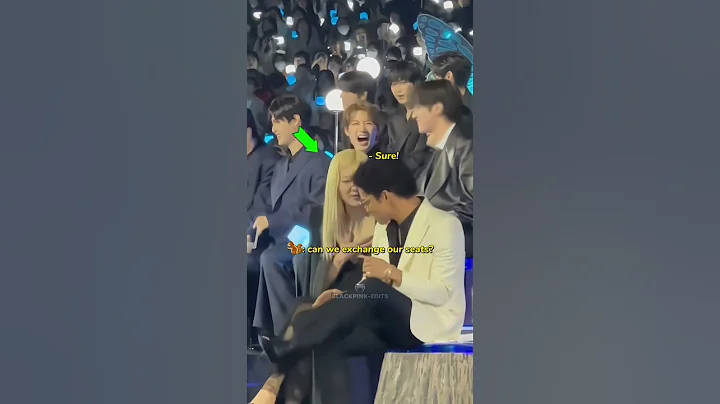 Rosé and Bruno Mars are so well mannered 👏🏻❤ #rosé #brunomars #apt #blackpink