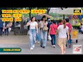 4kr taiwan travel 2024  walk around tamsui old street taipei   relaxing city ambience