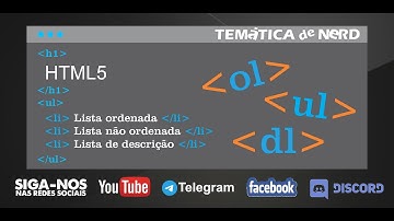HTML5 – [PASSO-A-PASSO] Aprenda como criar listas (Ordenada, Não Ordenada e de Definição)