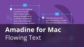 Flowing Text—Amadine for Mac Tutorials