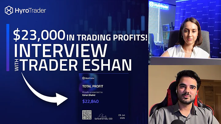 How ESHAN made $23,000 in TRADING PROFITS! | HyroTrader Interview with Funded Traders