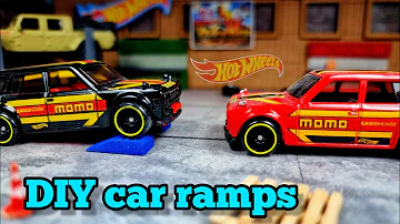 How to make 1/64 accessories. DIY ramps for Hot Wheels cars