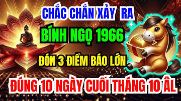 Chấn Động! Chắc Chắn Điều Này Xảy Ra Với Bính Ngọ 1966, Từ nay đến Tháng 11 Âm LỊCH! Bỏ qua lỡ cảđời