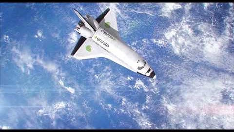 Space Shuttle over Earth After Effects Template