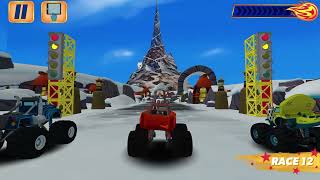 Blaze and the Monster Machines - Racing Game 🔥 TOP OF THE WORLD Map: Play w/ BLAZE against ZEG! screenshot 3