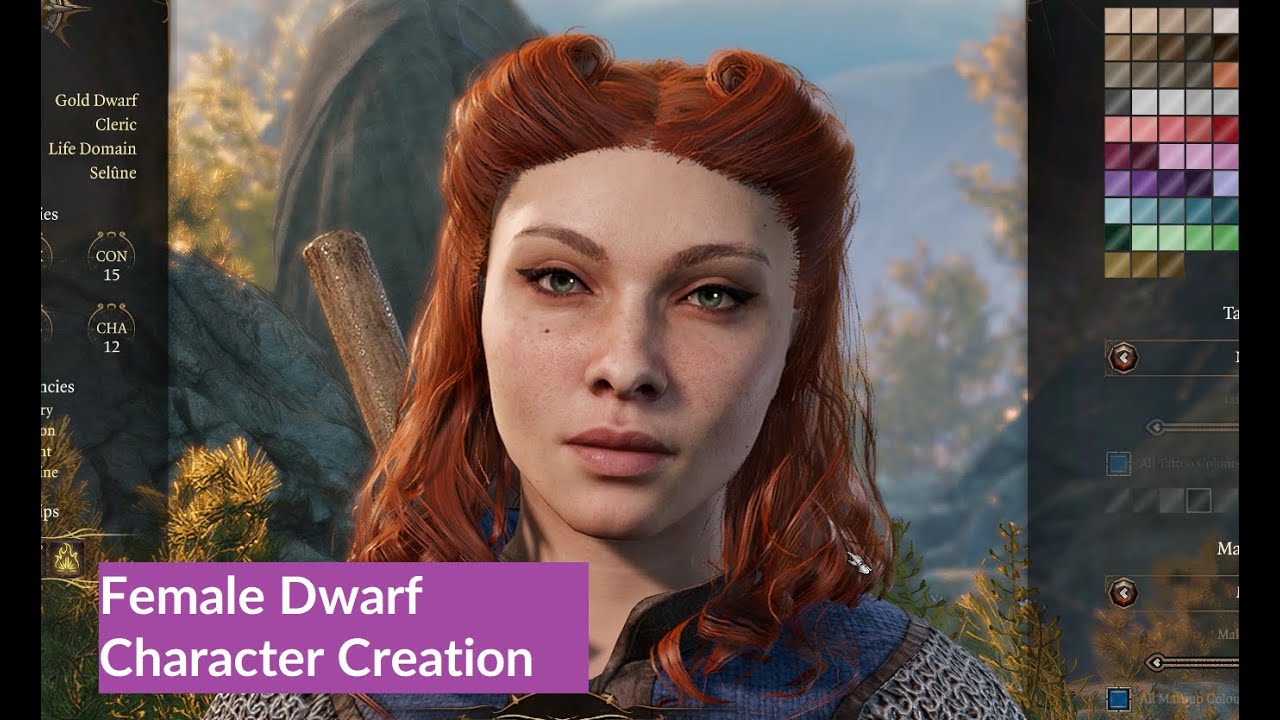 Baldur's Gate 3 Female Dwarf Character Creation YouTube Baldur's Gate 3 Female Dwarf Character Creation YouTube