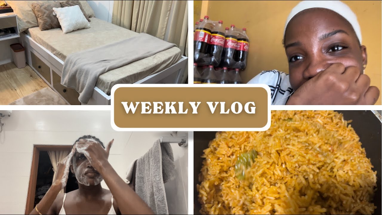 WEEKLY VLOG || Room tour, Ghana jollof and work || Edem Fiawosime