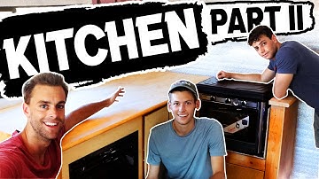 VAN KITCHEN PART 2: Installing Dometic Fridge and #Vanlife Oven and Stovetop