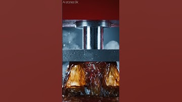 Car Crush Under Hydraulic Press! 💥 #aishorts #satisfying