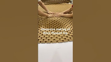 Immersive making of Brick Pleated Top #garmentmanufacturer #handmadeclothingbrand #branddesign