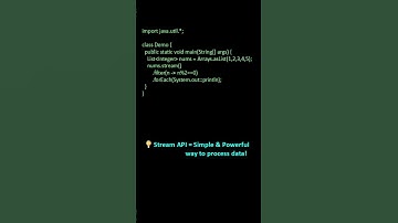 What is the Stream API in Java? | Java 8 Feature Explained #shorts