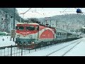 Trenurile Zapezii/Snow Trains/Schneezüge in Gara Sinaia Station - 02 March 2018