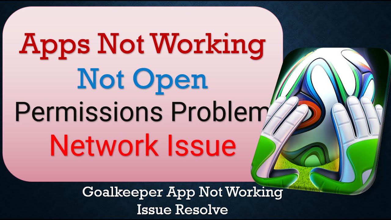 How To Fix Goalkeeper App not working | Not Open | Space Issue | Keeps ...