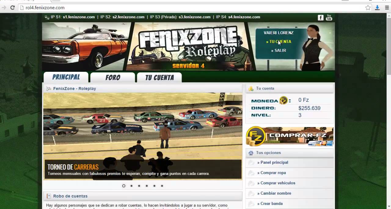 FenixZone.Rol[4]Error de inicio de secion desde el foro