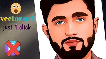 How to create vector art cartoon effect in one click|photo editing tutorial|