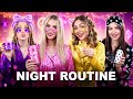 Gold vs Black vs Pink vs Violet Girl! Beauty Routine at One Color Sleepovers