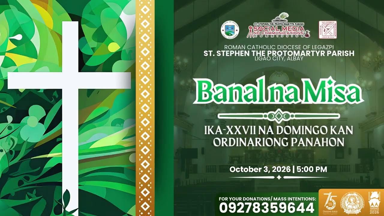 Misa Anticipada | IKA-XXVII NA DOMINGO KAN ORDINARIONG PANAHON