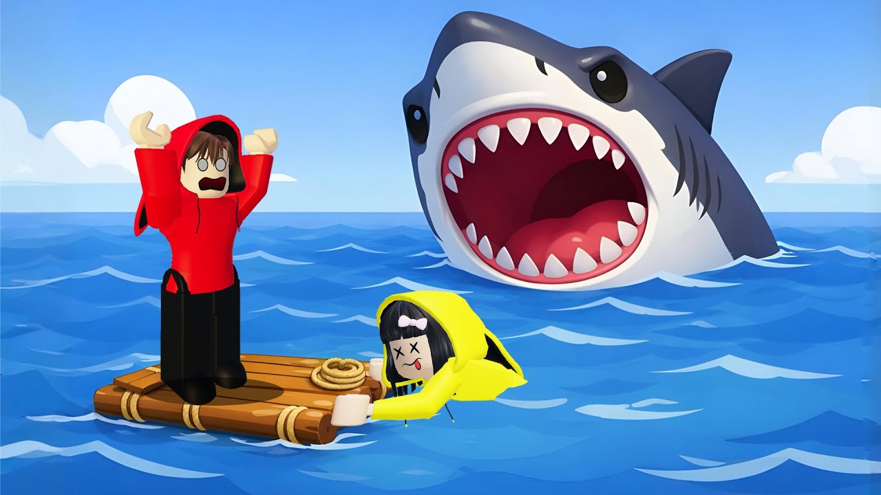 Yuta, Mio Dan Baby Celine Harus Bertahan Ditengah Lautan Pakai Rakit || ROBLOX