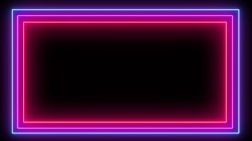 Frame animated free, Neon Light Frame no copyright, animated border, glowing frame, frame video 36