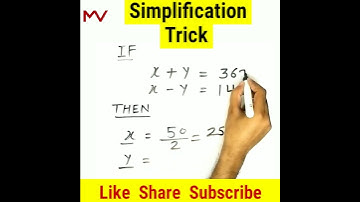 ये तो पता होगा | Simplification Tricks | Maths Tricks | Vedic Maths | Math Trick  | #Maths #Shorts