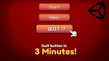 How to Make a Quit Button in 3 MINUTES!? Quick & Simple Unity Tutorial