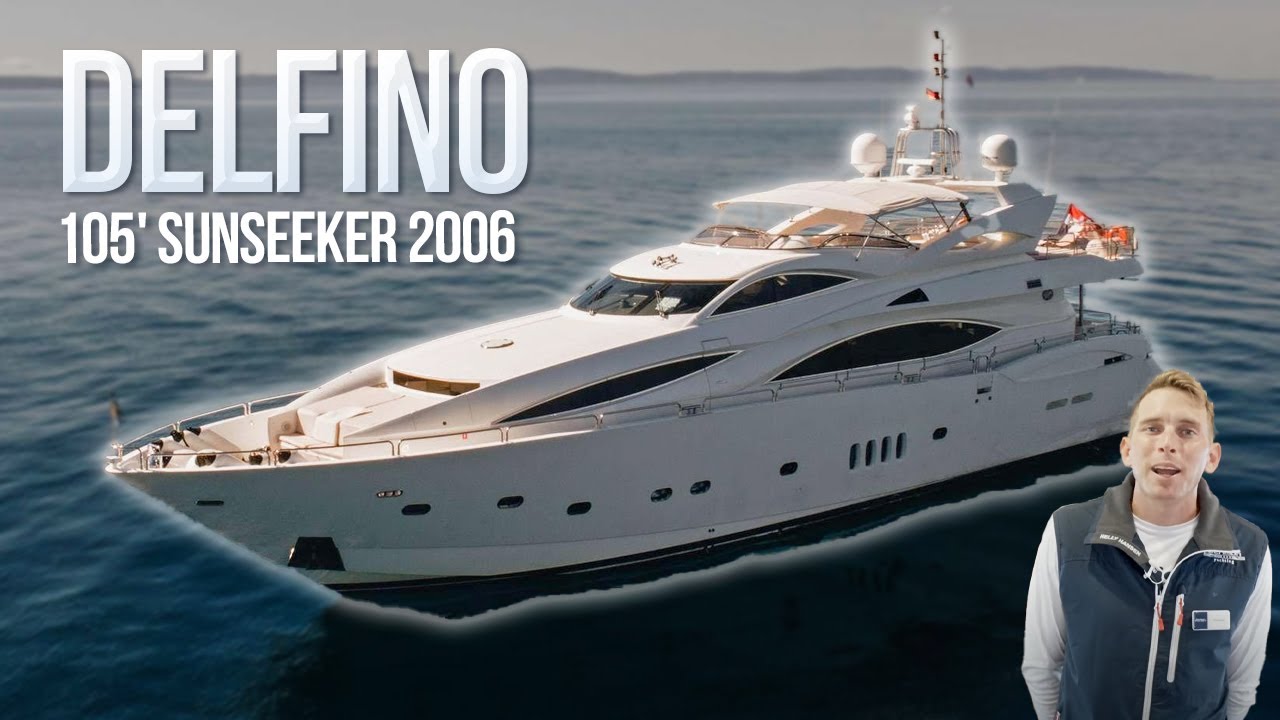 ⁣105 Sunseeker Yacht Walkthrough [DELFINO]