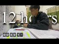 12 Hours Study with Me | talking during breaks & pomodoro 60/10🕒