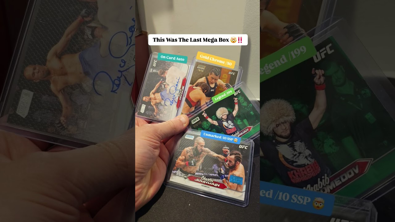 Last 2025 Topps Stadium Club UFC Mega Box Produces Unreal Hits🔥 #ufc #sportscards #hotbox #goodgainz