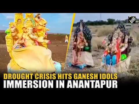 AP: Drought Crisis hits Ganesh idols immersion in Anantapur as Chitravathi River completely dries
