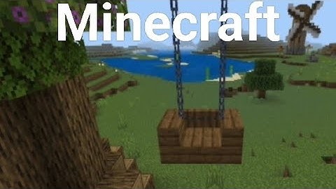 Minecraft: How to make a Swing in 1 Minute||Minecraft Swing Tutorial #minecrafttutorial #minecraft