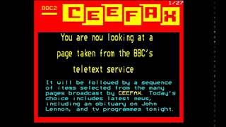 Pages From Ceefax, Bbc2 9121980 Re-Construction