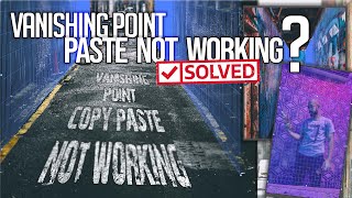 Photoshop Vanishing point paste not working problem solution photoshop