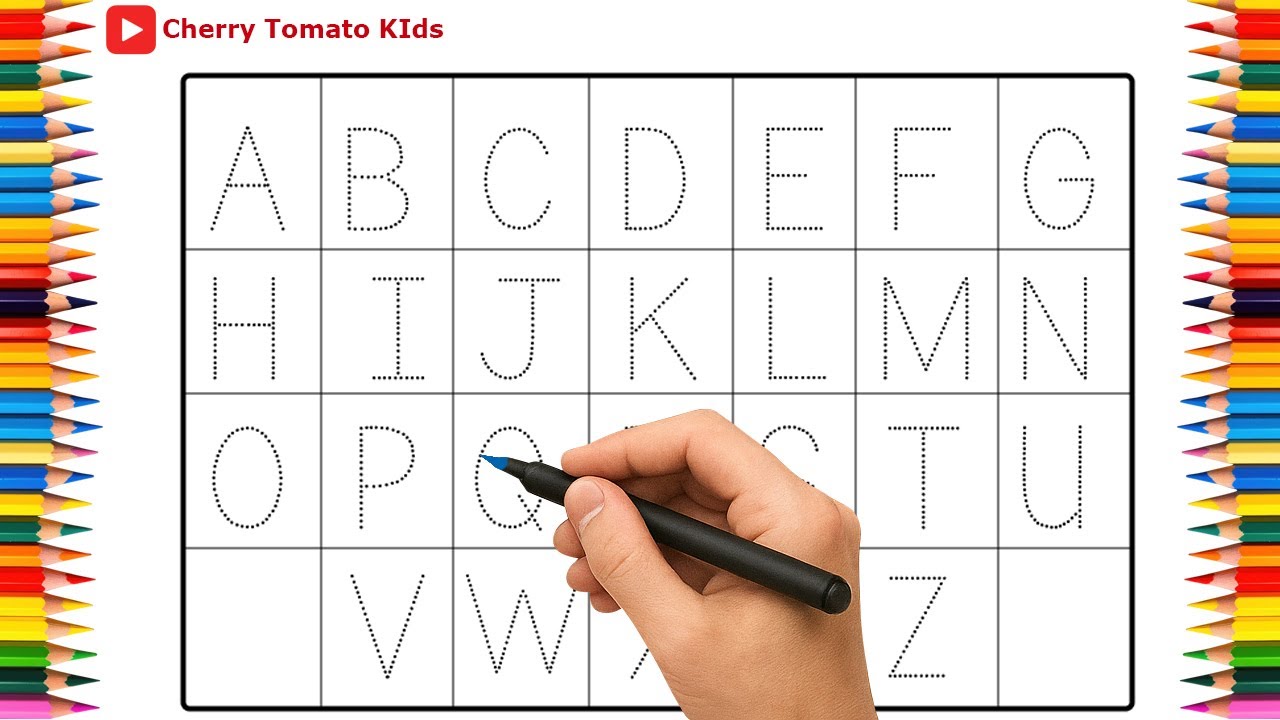 Learn ABC Alphabets A to Z ✏️ | Alphabet Tracing for Kids | ABC Writing Practice |Cherry Tomato Kids